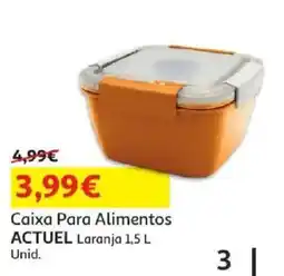Auchan Caixa Para Alimentos Actuel Laranja promoção