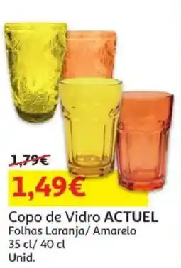 Auchan Copos de vidro actual promoção