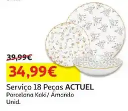 Auchan serviço 18 peças actual promoção