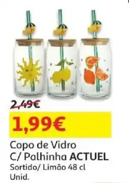 Auchan Copo de Vidro C/ Palhinha ACTUEL promoção