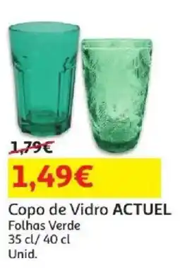 Auchan Copode vidro actual folhas verde promoção