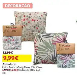 Auchan Almofada Kristie Ann Lotus Rosa/Infinity Floral promoção