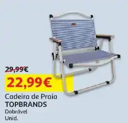 Auchan Cadeira de praia topbrands promoção