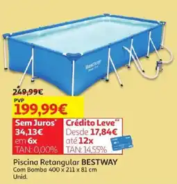 Auchan Piscina Retangular Bestway promoção