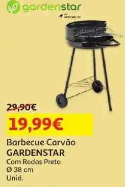 Auchan barbecue carvão gardenstar promoção