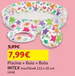 Auchan piscina + boia + bola intex promoção