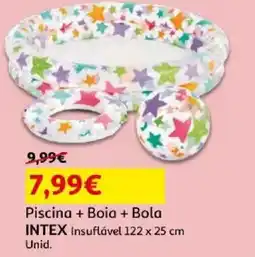 Auchan piscina + boia + bola intex promoção