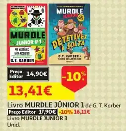 Auchan Livro MURDLE JÚNIOR 1 de G. T. Karber promoção