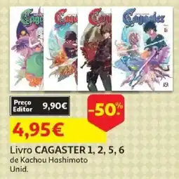 Auchan Livro cagaster 1, 2, 5, 6 de kachou hashimoto promoção