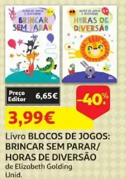 Auchan Livro blocos de jogos: brincar sem parar/horas de diversão promoção