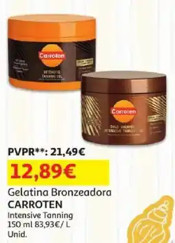 Auchan gelatina bronzeadora carrotten promoção