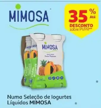 Auchan logurtes líquidos mimosa promoção