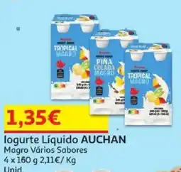 Auchan Iogurte Líquido Auchan promoção