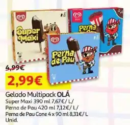 Auchan Gelado Multipack OLÃ promoção