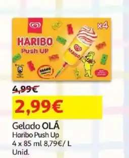 Auchan Gelado OLÁ Haribo Push Up promoção