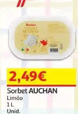 Auchan Sorbet auchan limão promoção