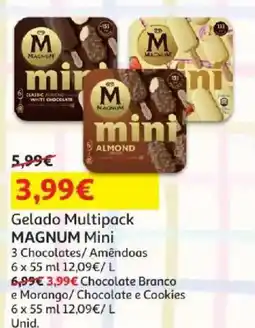 Auchan gelado multipack magnum mini promoção