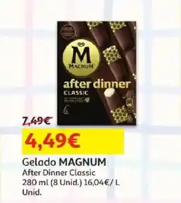 Auchan gelado magnum after dinner classic promoção