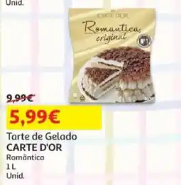 Auchan tarte de gelado carte d'or romântica promoção