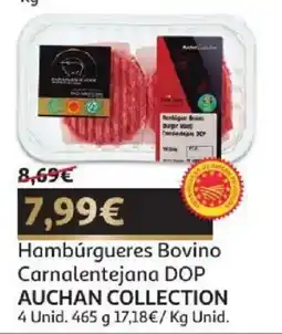 Auchan Hambúrgueres Bovino Carnalentejana DOP Auchan Collection promoção