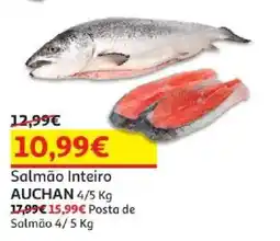 Auchan Salmão inteiro auchan promoção