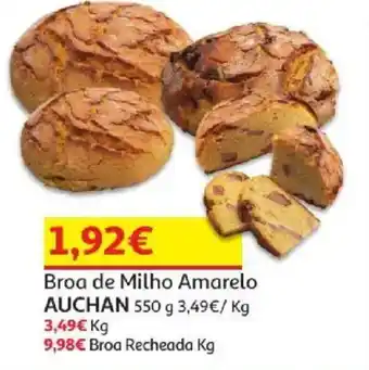 Auchan Broa de Milho Amarelo Auchan promoção