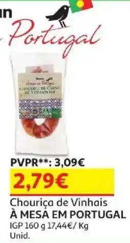 Auchan Chouriça de Vinhais À MESA EM PORTUGAL promoção