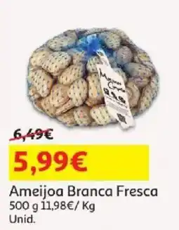 Auchan Ameijoa branca fresca promoção