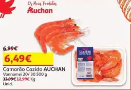 Auchan Camarão cozido auchan promoção