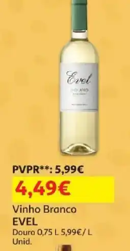 Auchan Vinho branco evel promoção
