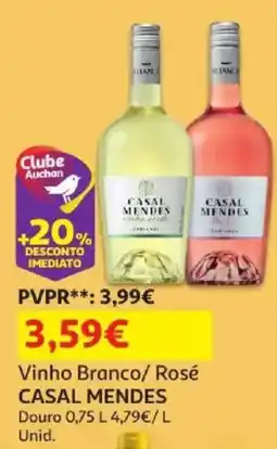 Auchan vinho branco/ rosé casal mendes promoção