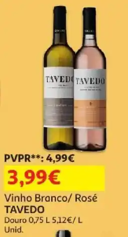 Auchan vinho branco/ rosé tavedo promoção