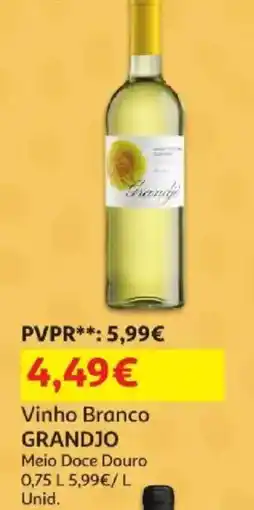 Auchan Vinho branco grandjo promoção