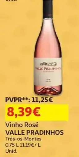 Auchan vinho rosé valle pradinhos promoção