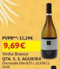 Auchan Vinho Branco Qta. S. S. Aguireira promoção