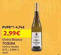 Auchan vinho branco tojeira promoção