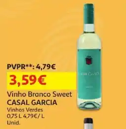 Auchan vinho branco sweet casal garcia promoção