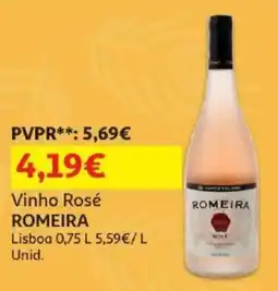Auchan vinho rosé romeira promoção