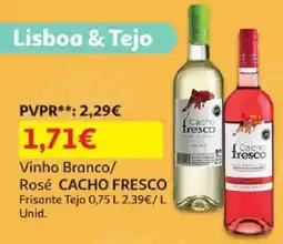 Auchan vinho branco/rosé cacho fresco promoção