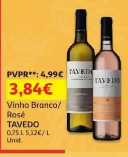 Auchan vinho branco/ rosé tavedo promoção