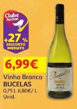 Auchan Vinho Branco Bucelas promoção