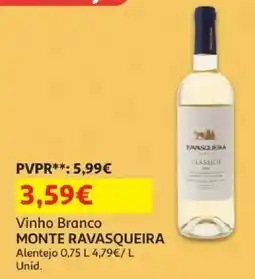 Auchan vinho branco monte ravasqueira promoção