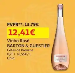 Auchan vinho rosé barton & guestier promoção