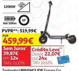 Auchan Trotinete urbanguide ecross go promoção
