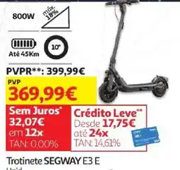 Auchan Trotinete segway e3 e promoção