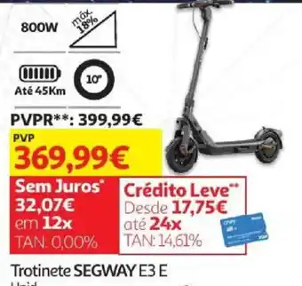 Auchan Trotinete segway e3 e promoção