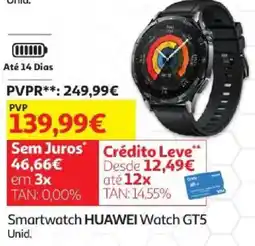 Auchan Smartwatch huawei watch gt5 promoção