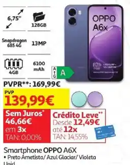 Auchan Smartphone oppo a6x promoção
