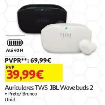 Auchan Auriculares TWS JBL Wave buds 2 promoção