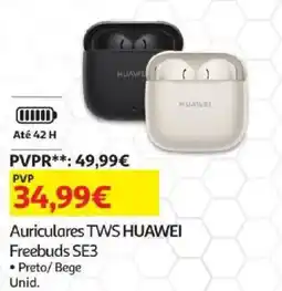 Auchan Auriculares TWS HUAWEI Freebuds SE3 promoção
